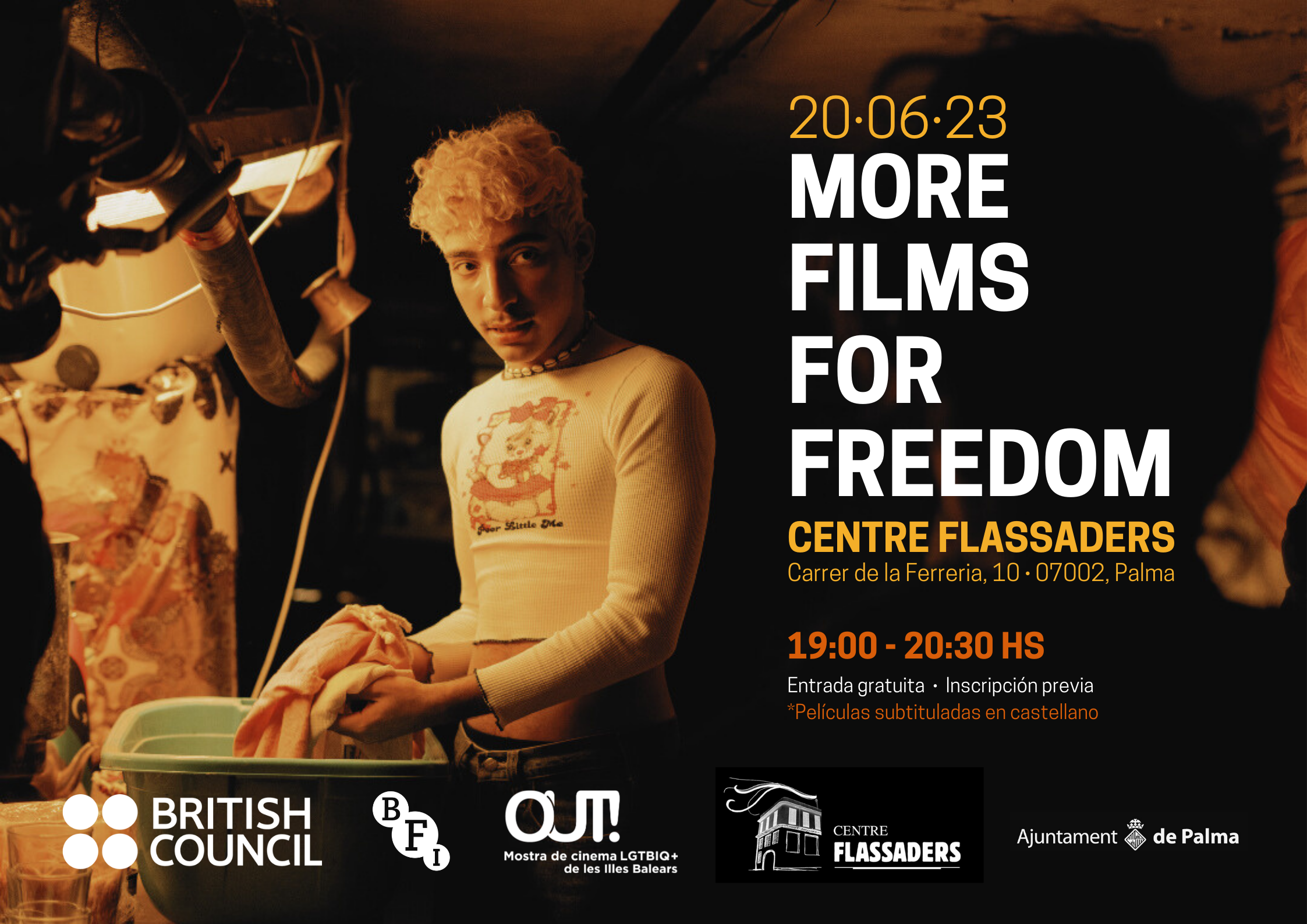 El British Council te invita a celebrar el Mes del Orgullo con una proyección de More Films for Freedom en el Centre Flassaders